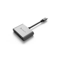 CASA Hub VH1 USB 3.1 Type-C 轉 VGA / HDMI 二合一顯示轉接器 灰