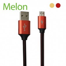 【MELON】Micro USB 金屬 尼龍 編織 超級強化 傳輸 充電線 BA087