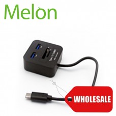 【MELON】USB3.1 Type-C HUB+讀卡機 BA076 (30入)