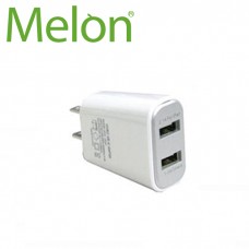 【MELON】壁充 旅充 5V 3.1A 1A+2A 雙孔USB插槽 充電器 轉接頭 CH037